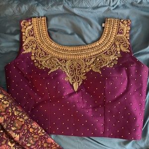 Beautiful purple indian lehenga 3 piece set!